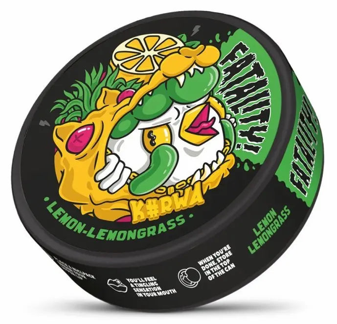 KURWA Fatality Lemon Lemongrass 47mg strong nicotine pouches UK