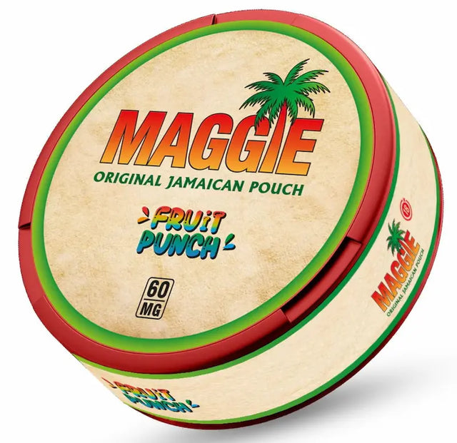MAGGIE Fruit Punch nicotine pouches tropical fruit flavour UK