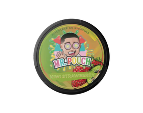 MR POUCH Strawberry Kiwi 20mg nicotine pouches UK sweet fruit flavour slim discreet strong fast delivery
