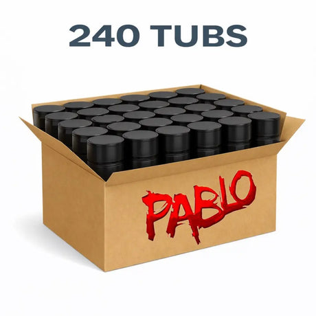 Bundle of 240 PABLO nicotine pouches for wholesale and bulk orders.