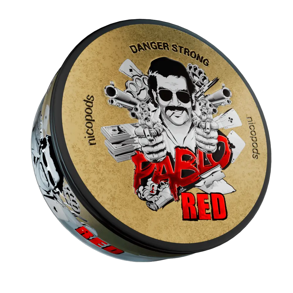 Pablo Red 50mg nicotine pouches UK strong flavour high strength pouch