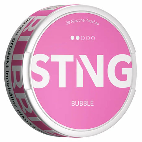 STNG Bubble 16.7mg nicotine pouches UK bubblegum flavour £1.99