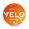VELO Orange Ice 10mg Nicotine Pouches, vibrant orange flavour with a cooling ice sensation, slim pouch format for a discreet experience.