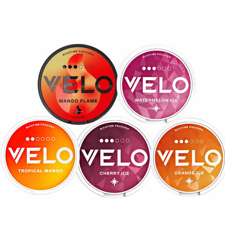 VELO Tropical 10mg nicotine pouches bundle of 5 cans
