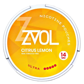 ZVOL Citrus Lemon 14mg Nicotine Pouches