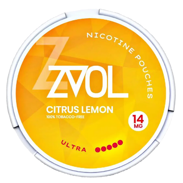 ZVOL Citrus Lemon 14mg Nicotine Pouches
