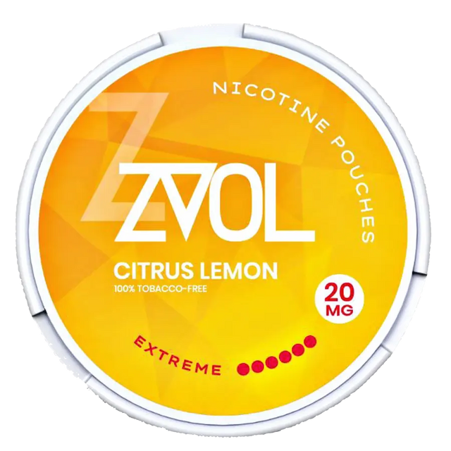ZVOL Citrus Lemon 20mg Nicotine Pouches