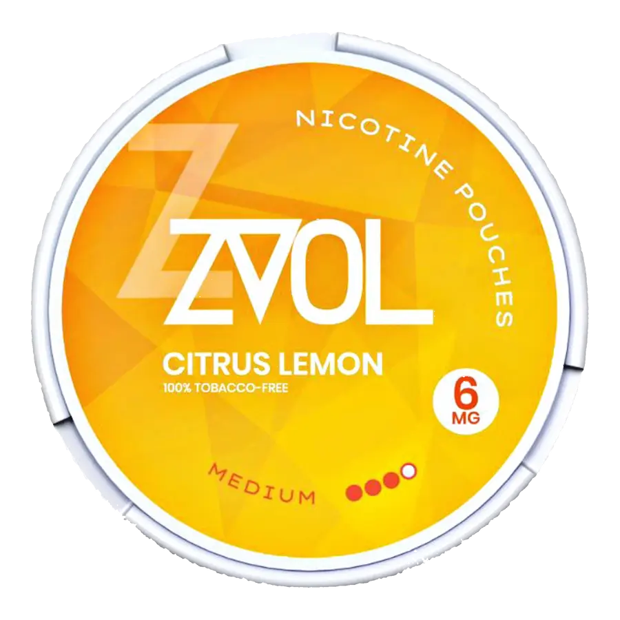 ZVOL Citrus Lemon 6mg Nicotine Pouches