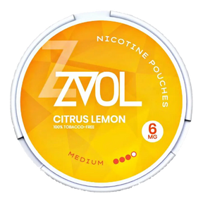 ZVOL Citrus Lemon 6mg Nicotine Pouches