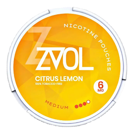 ZVOL Citrus Lemon 6mg Nicotine Pouches