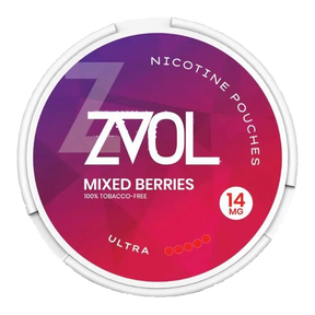 ZVOL Mixed Berries 14mg Nicotine Pouches