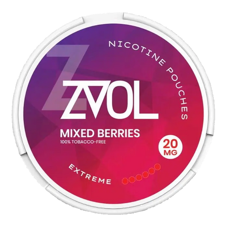 ZVOL Mixed Berries 20mg Nicotine Pouches
