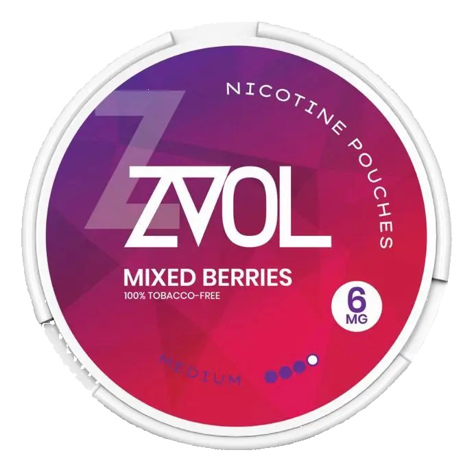 ZVOL Mixed Berries 6mg Nicotine Pouches