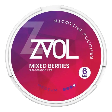 ZVOL Mixed Berries 6mg Nicotine Pouches