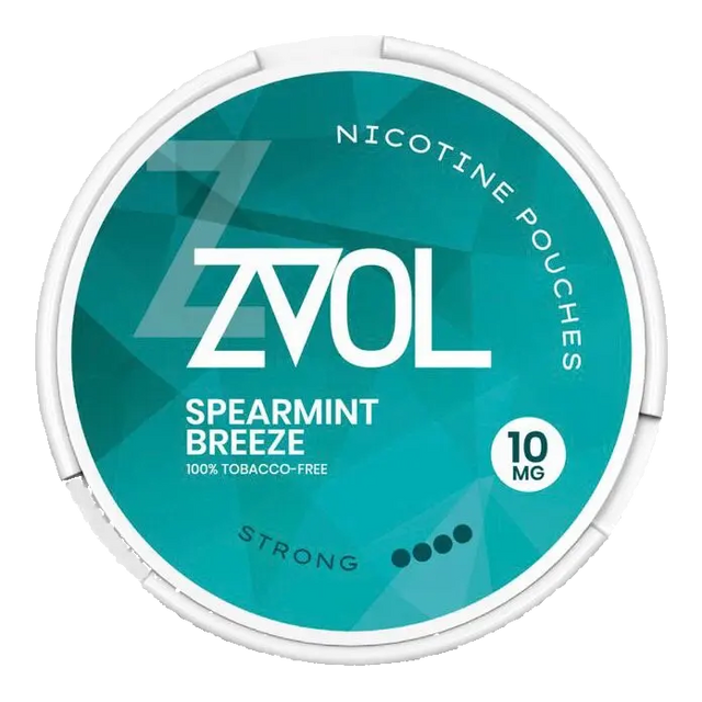 ZVOL Spearmint Breeze 10mg Nicotine Pouches