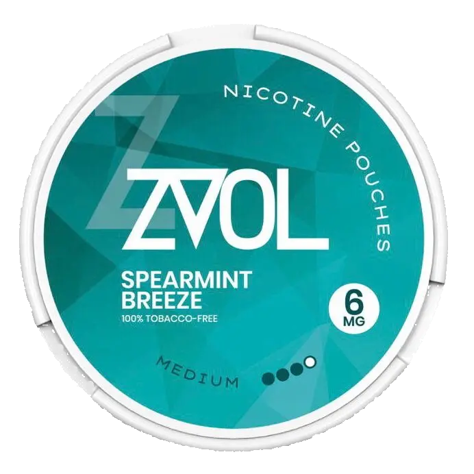 ZVOL Spearmint Breeze 6mg Nicotine Pouches