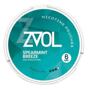 ZVOL Spearmint Breeze 6mg Nicotine Pouches