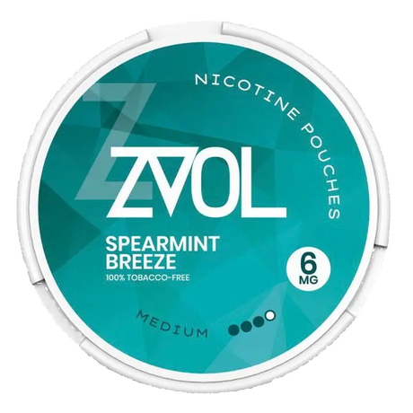 ZVOL Spearmint Breeze 6mg Nicotine Pouches