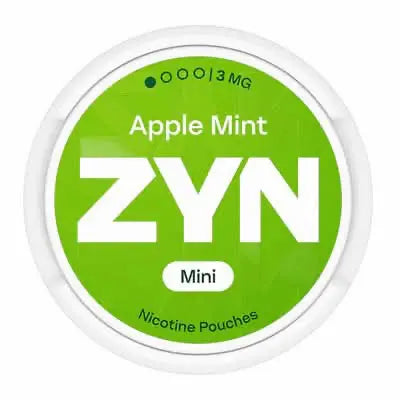 ZYN Apple Mint Mini 3mg nicotine pouches with fresh green apple and mint flavour