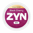 ZYN Black Cherry Mini X-Low 1.5mg nicotine pouches with a smooth black cherry flavour and low nicotine strength