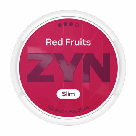 ZYN Red Fruits 9mg nicotine pouches with a mixed berry flavour and tobacco free nicotine